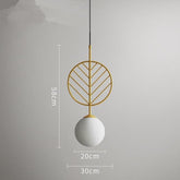 Nordic Oval Shaped Pendant Lamp - Gold / Medium - 12 x 23 - 