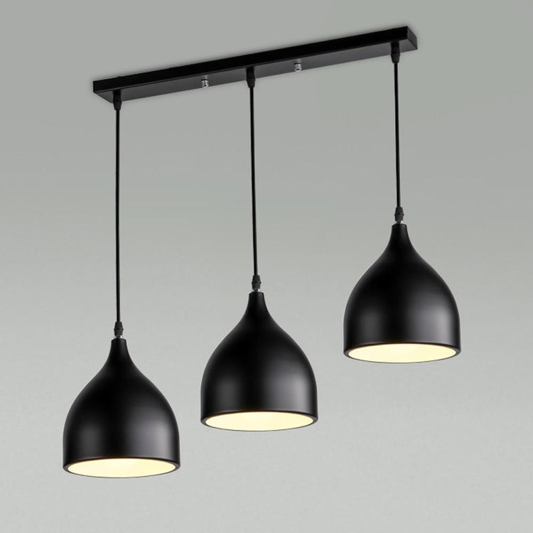 Nordic Sleek Pendant Lamp - Black / 3 / Linear - Pendant 