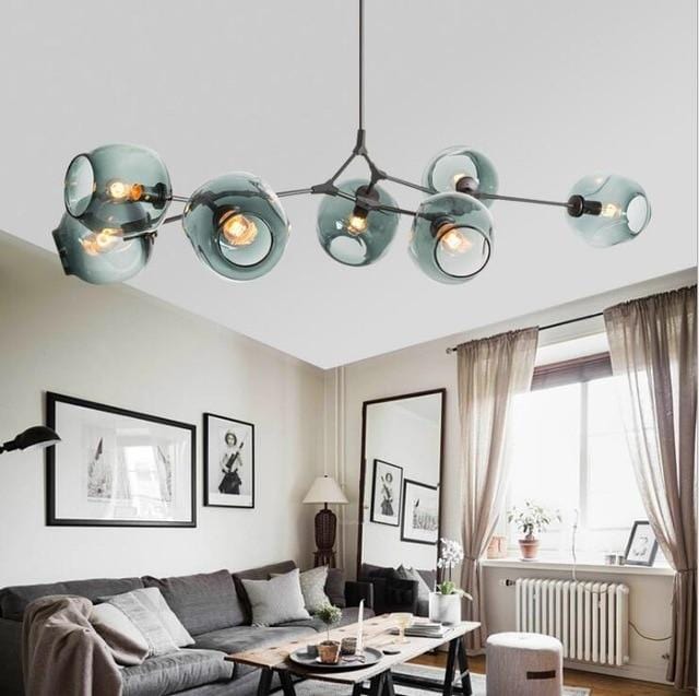 Nordic Style Metal 7 Lamp Branch Chandelier - Chandelier