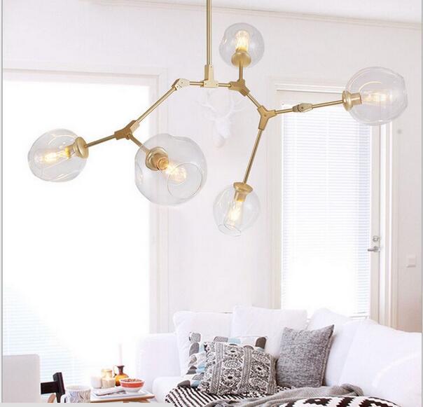 Nordic Style Metal 7 Lamp Branch Chandelier - Chandelier