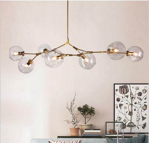 Nordic Style Metal 7 Lamp Branch Chandelier - Chandelier