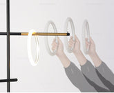 Nordic Stylish Magnetic Rings Chandelier - Chandelier