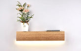 Oak Wood Shelf Wall Lamp - Wall Light