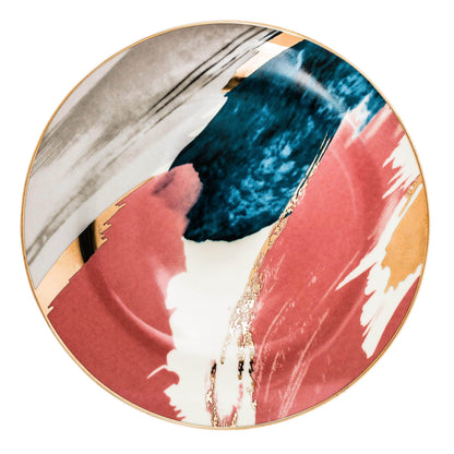 Pastel Abstract Style Plate Collection - Rose Period / 