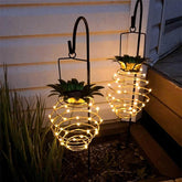 Pineapple Shaped Solar LED Garden Light - 2 Lamps - Solar 