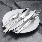Plain Solid Look Cutlery Set - Silver - Cutlery Set