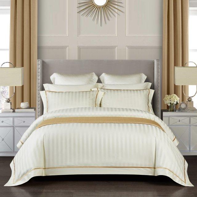 Pleasant Beige Egyptian Cotton Duvet Cover Set - Duvet Cover