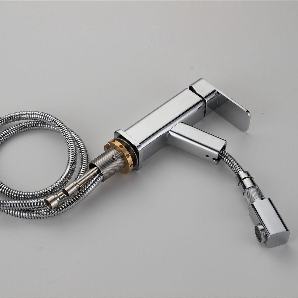 Pull Out Hose Bath Faucet - Faucet