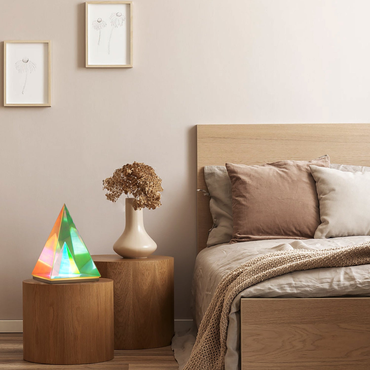 Pyramid Bedside Lamp - Bed Lamp
