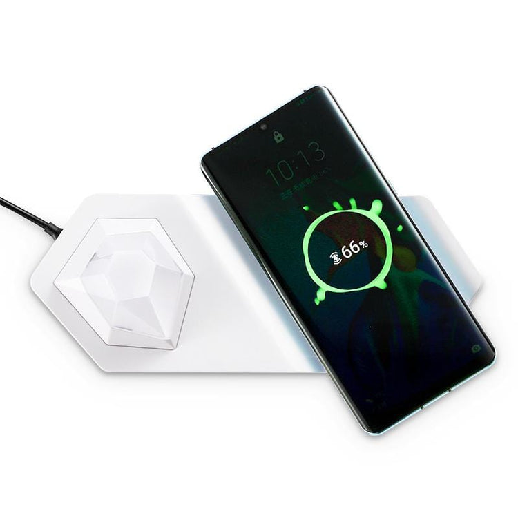 Pyramid Wireless Charger Dimmable Bed Lamp - Bed Lamp