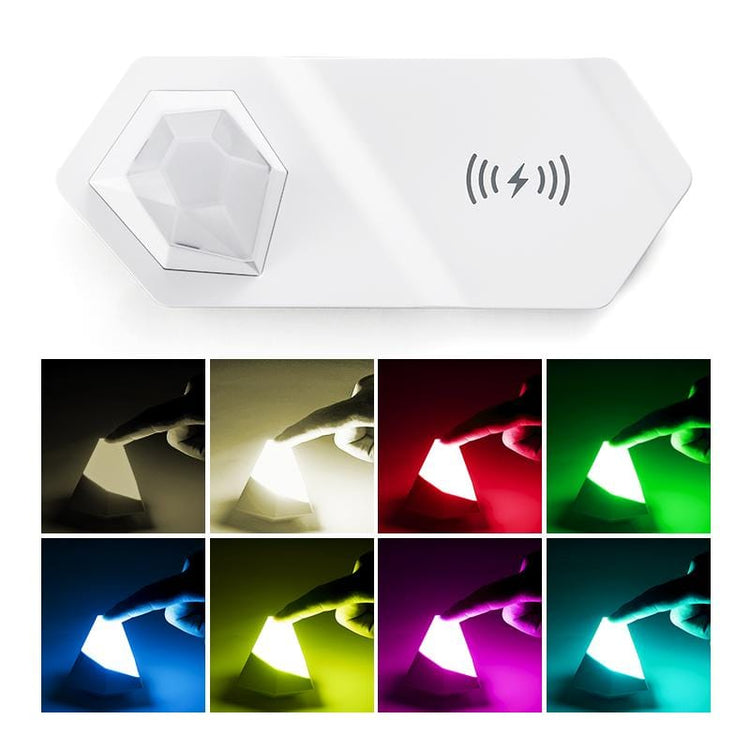Pyramid Wireless Charger Dimmable Bed Lamp - Bed Lamp