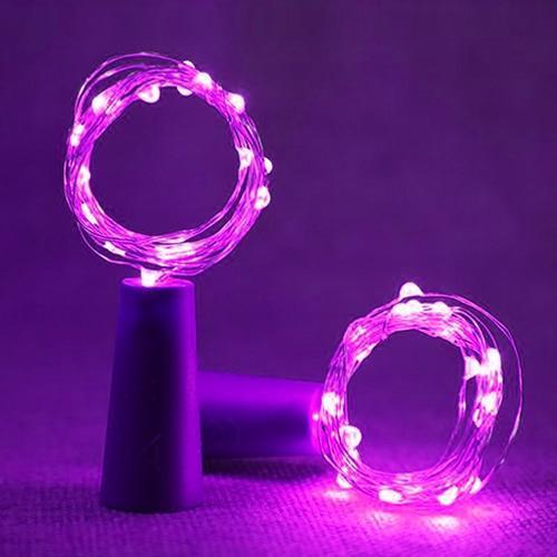 Radiant Wine Bottle LED Fairy Lights - Purple / 10 LEDS / 