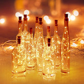 Radiant Wine Bottle LED Fairy Lights - Warm White / 10 LEDS 