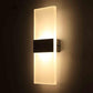 Rectangle Strip Wall Light - Black / Cool White / 14cm x 6cm