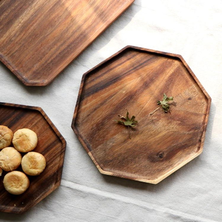 Rock Solid Octagon Wooden Cutting Board - Kitchen 