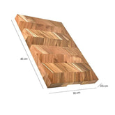 Rock Solid Rectangle Wooden Cutting Board - Kitchen 