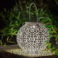 Round Shadow Cast Solar LED Garden Lantern - Solar Light