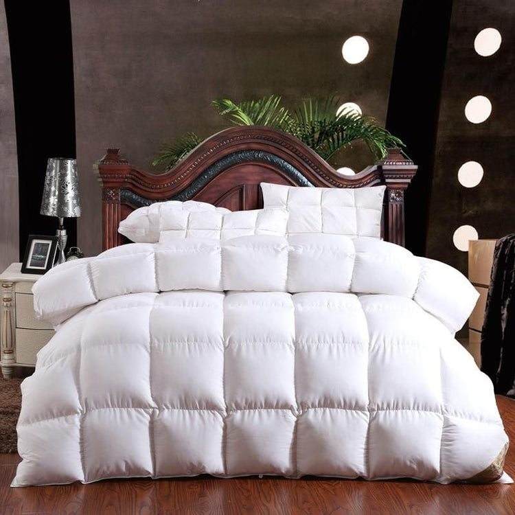 Royal Luxurious Solid Color 100% Goose Filled Duvet - 