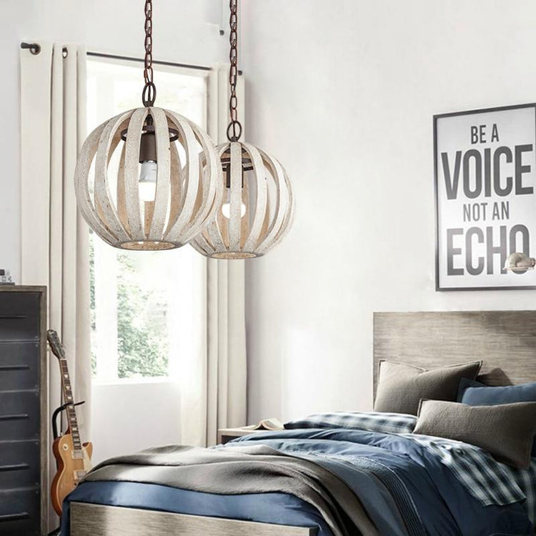 Rustic Look Cage Pendant Lamp - Pendant Lamp