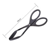 Sexy Barbeque Stainless Steel Scissor Tongs - Black - 