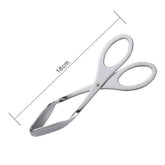 Sexy Barbeque Stainless Steel Scissor Tongs - Silver - 