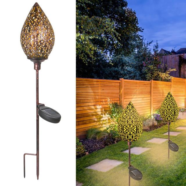 Shadow Cast Hanging Solar LED Garden Light - Stake - 22 x 4 