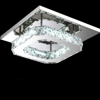 Shiny Crystal Ceiling Light - Clear Crystal / Changeable 