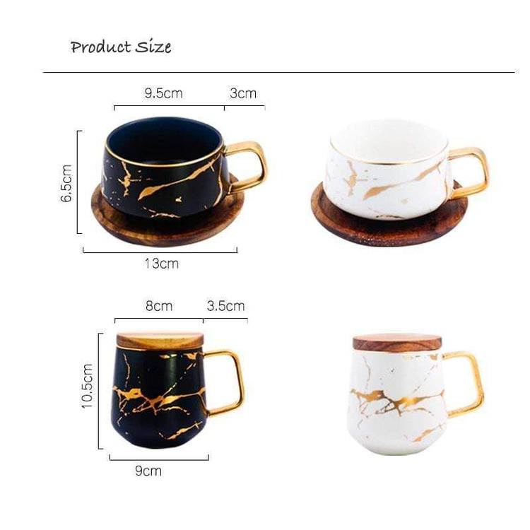 Sleek Black with Gold Touch Mug - Mug