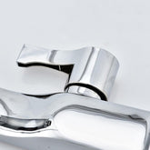 Sleek Chrome Finish Bathroom Faucet - Faucet