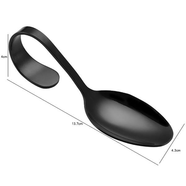 Sleek Curved Handle Serving Spoon - Cutlery Set