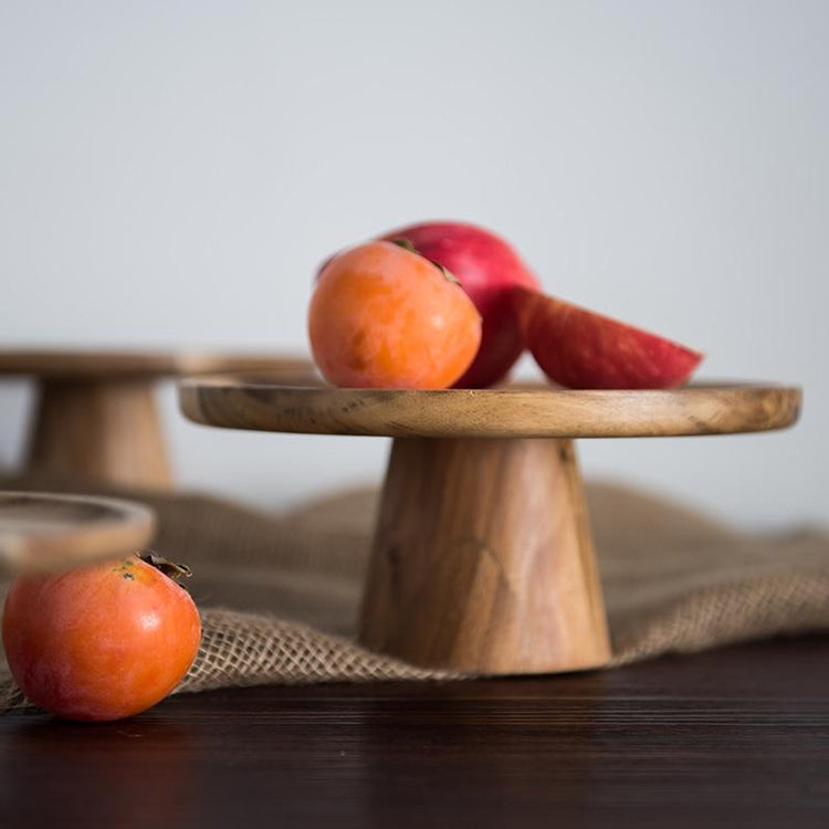 Sleek Japanese Wooden Food Stand - Kitchen Accessories