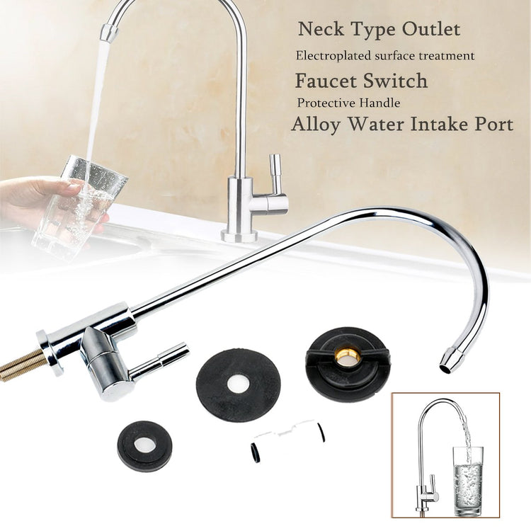 Sleek Long Kitchen Faucet - Faucet