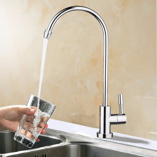 Sleek Long Kitchen Faucet - Faucet