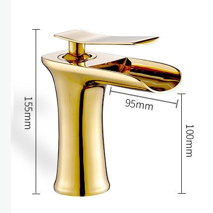 Sleek Modern Waterfall Flow Bath Faucet - Faucet