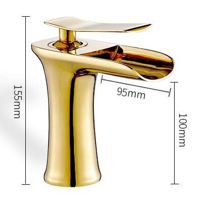 Sleek Modern Waterfall Flow Bath Faucet - Faucet