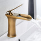 Sleek Modern Waterfall Flow Bath Faucet - Vintage Gold 