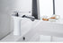 Sleek Modern Waterfall Flow Bath Faucet - White & Chrome - 