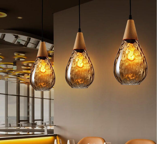 Solana - Glass Pendant Lamp - Cognac - Pendant Lamp