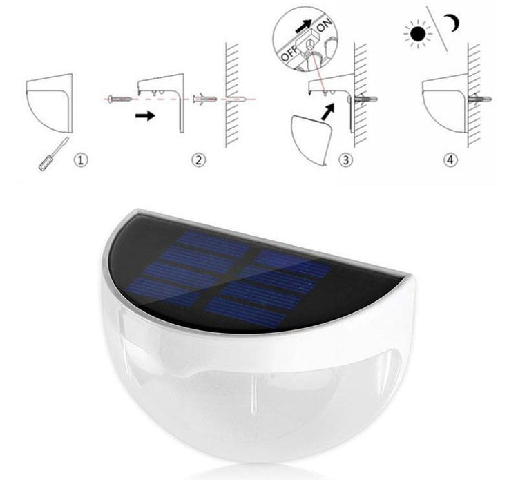 Solar Flush Mounted Wall Light - Solar Light