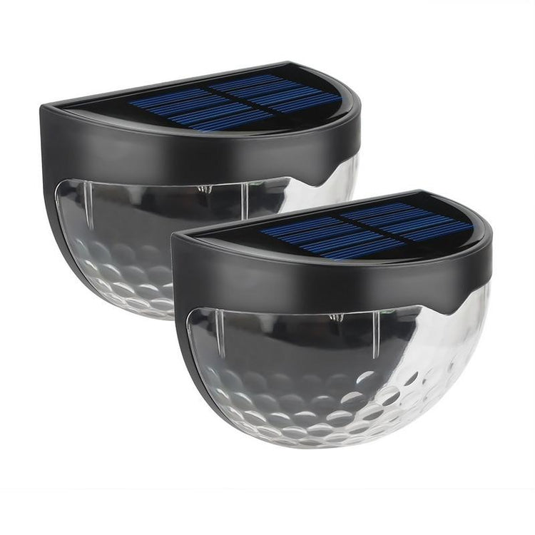 Solar Flush Mounted Wall Light - Black / 2 - Solar Light