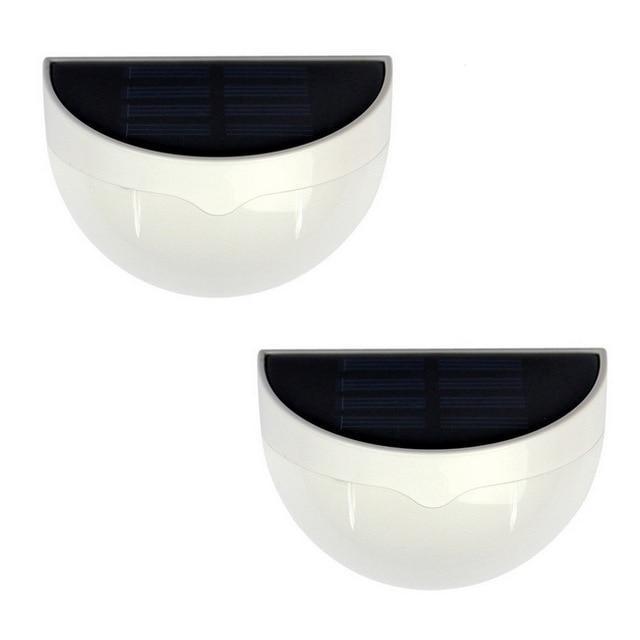 Solar Flush Mounted Wall Light - White / 2 - Solar Light