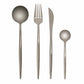 Solid Matte Cutlery Set - Silver / 4 Piece Set - Cutlery Set