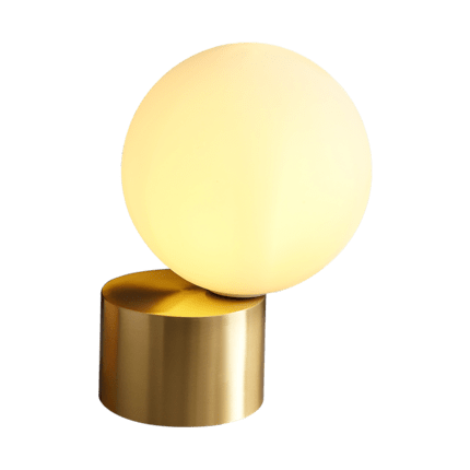 Sphere and Golden Base Table Lamp - Table Lamp