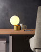 Sphere and Golden Base Table Lamp - Table Lamp