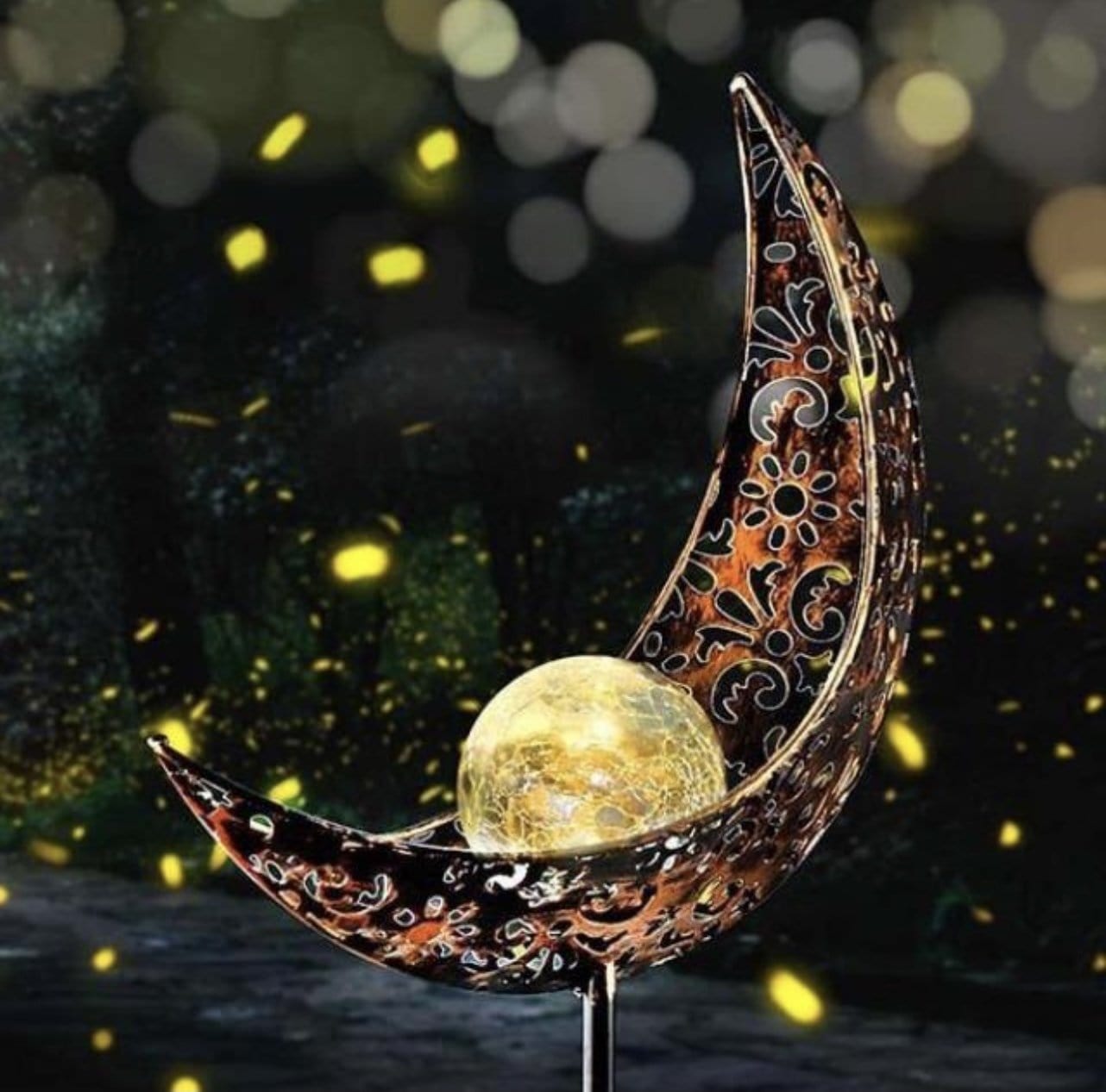 Starry Dazzling Crescent Moon Lamp - Table Lamp