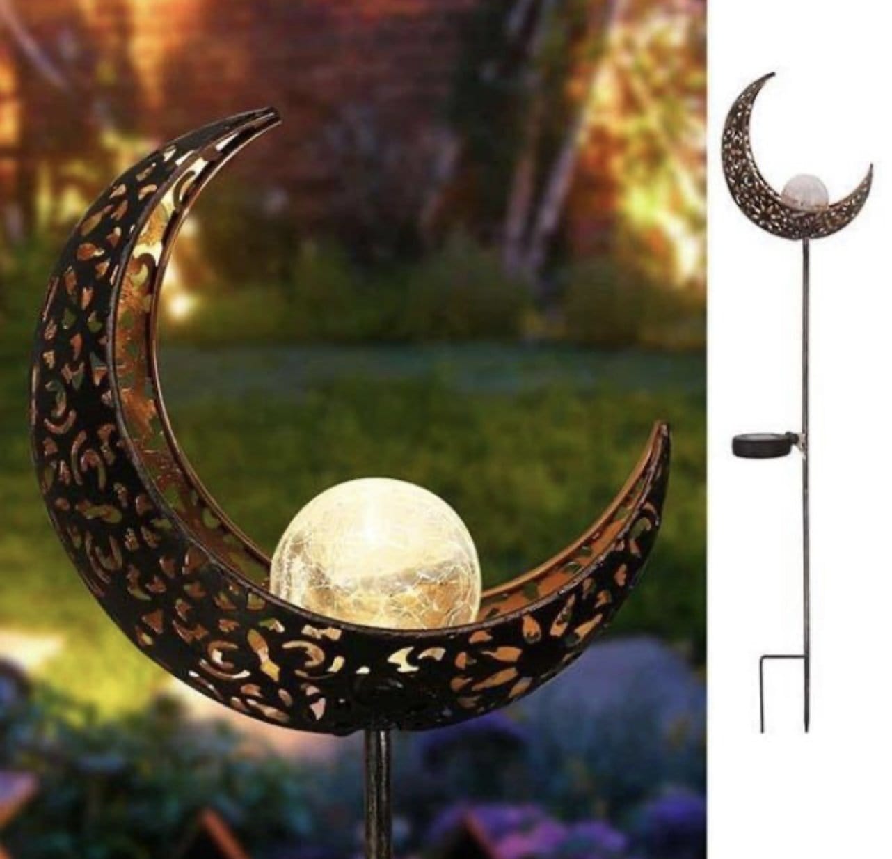 Starry Dazzling Crescent Moon Lamp - Table Lamp