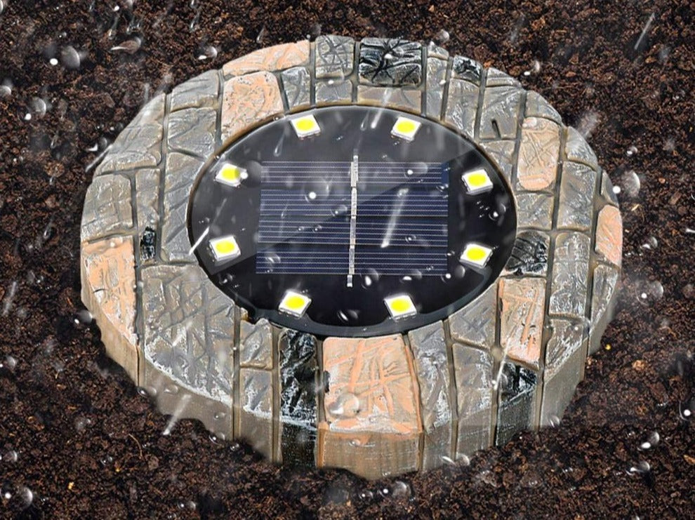 Stone themed Solar Pathway Light - Solar Light