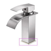 Sturdy Stylish Bath Faucet - Brushed Nickel / Curved / With 