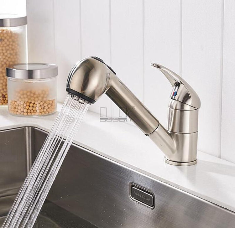 Stylish Pull Out Deck Mount Kitchen Faucet - Faucet