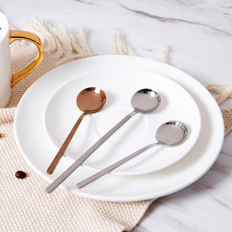 Stylish Stainless Steel Dessert Spoon - Spoons